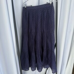 Xirena Navy and Purple Women's Skirt